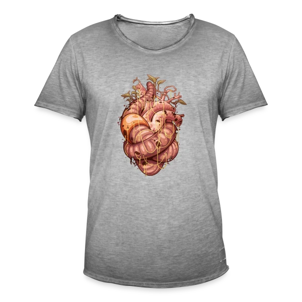 Cœur Intemporel sur T-shirt vintage Homme