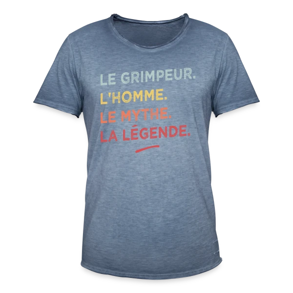 Le Grimpeur : L'Homme, Le Mythe, La Légende sur T-shirt vintage Homme