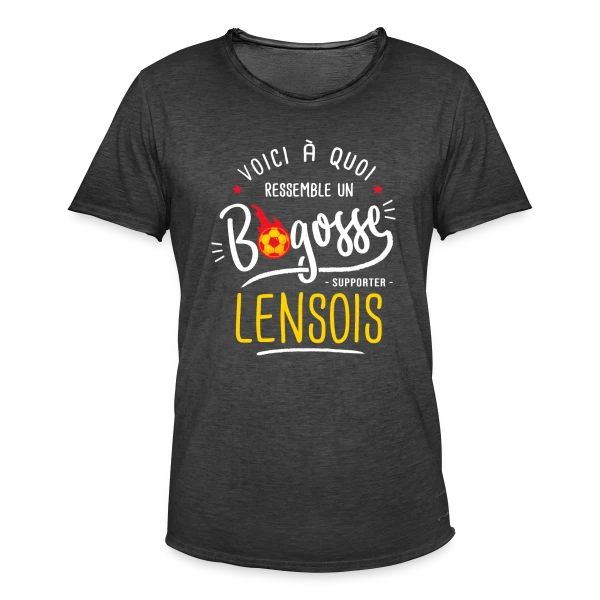 Supporter Lensois Bogosse : Fier de Lens sur T-shirt vintage Homme