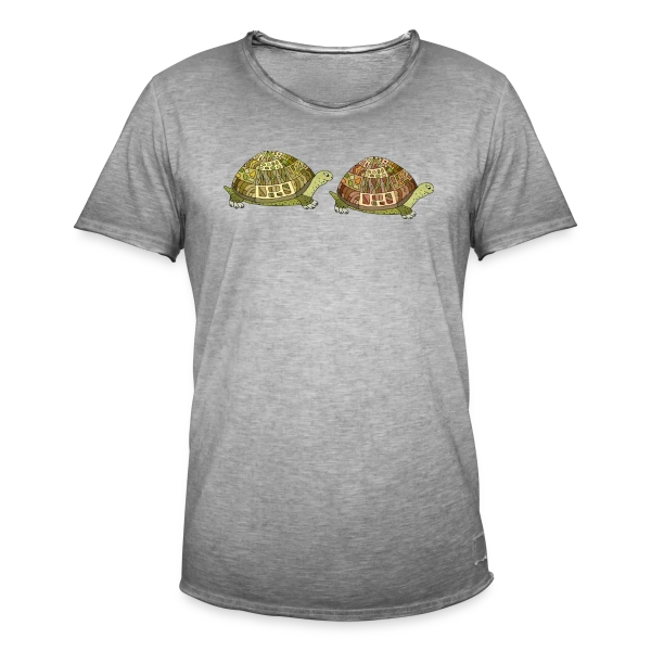 Tortue Élégante sur T-shirt vintage Homme