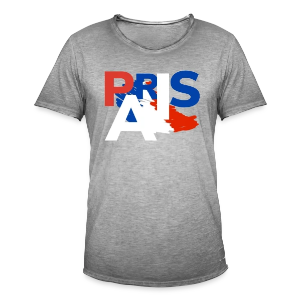 Paris Tricolore Moderne sur T-shirt vintage Homme