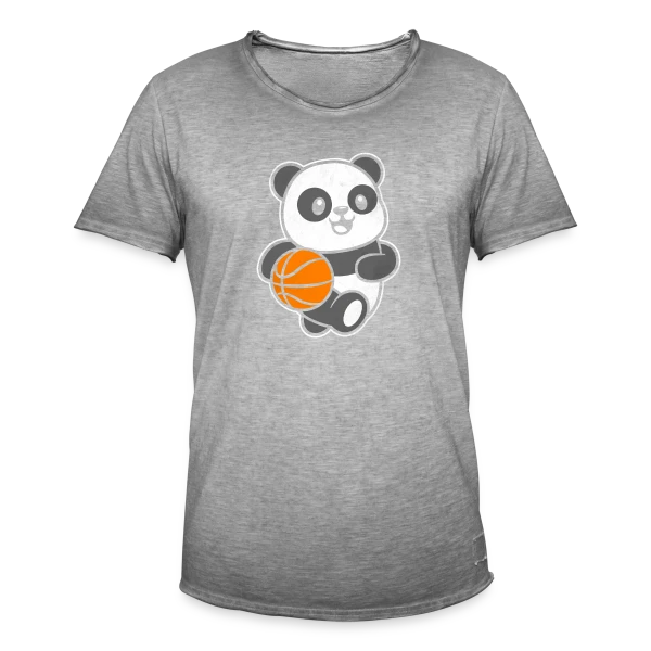 Panda Basketteur sur T-shirt vintage Homme