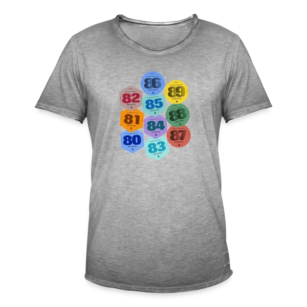 Vignette Auto Rétro Années 80 sur T-shirt vintage Homme