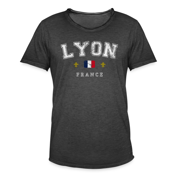 Lyon France Vintage sur T-shirt vintage Homme