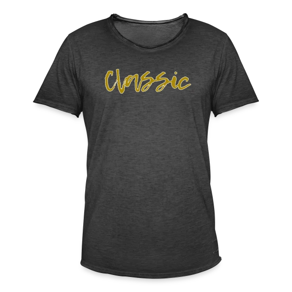 Classique Doré Élégant sur T-shirt vintage Homme