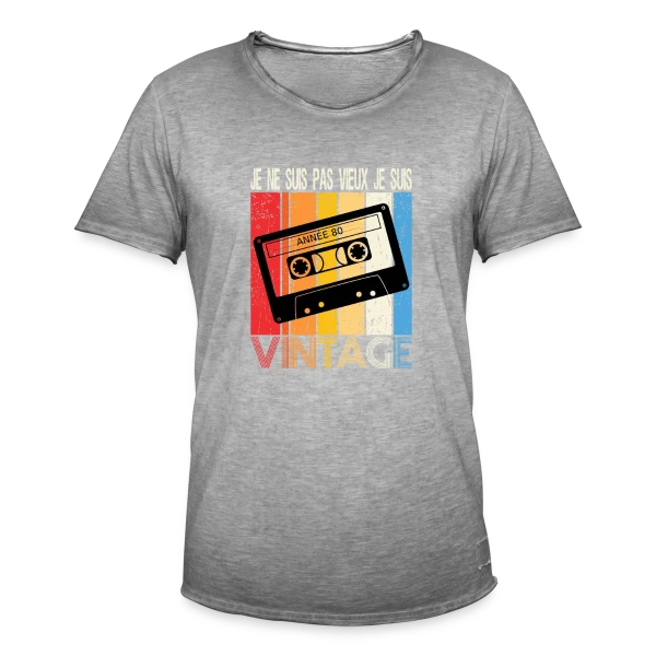 Cassette Années 80 Vintage sur T-shirt vintage Homme
