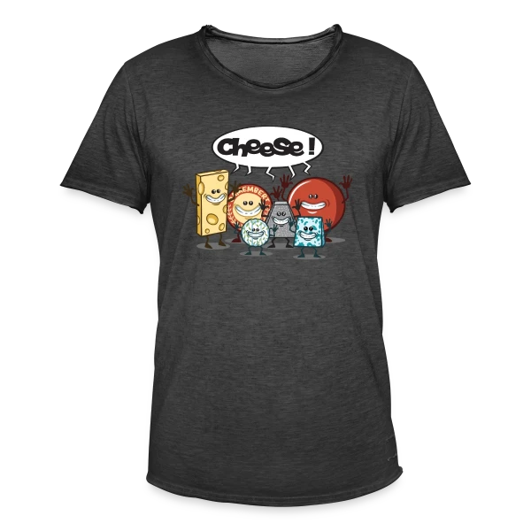 Le Fromage vous Fait Sourire ! sur T-shirt vintage Homme