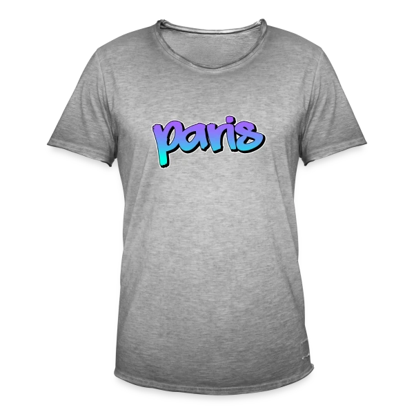 Paris Graffiti Urbain sur T-shirt vintage Homme
