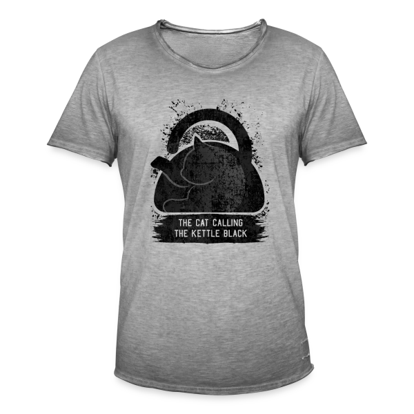 L'Ironie du Chat sur T-shirt vintage Homme