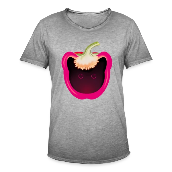 Chat-Pimenté sur T-shirt vintage Homme