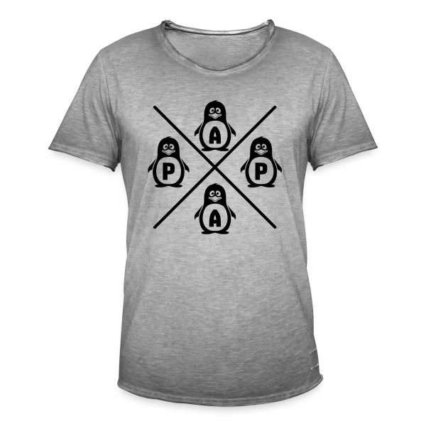 Papa Pingouin Adorable sur T-shirt vintage Homme