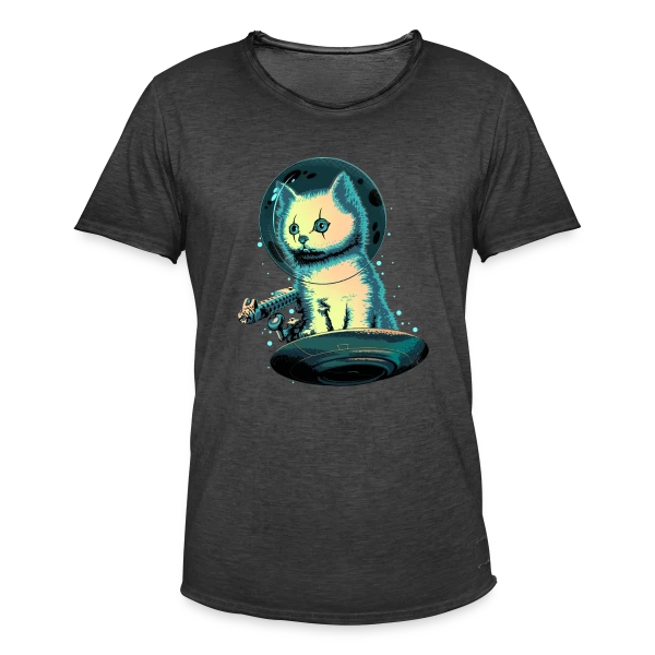 Le Protecteur Félin sur T-shirt vintage Homme