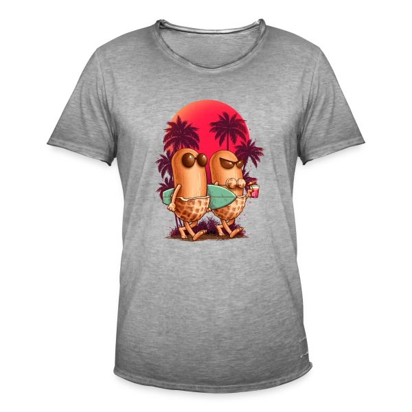 Cacahuètes en Vacances sur T-shirt vintage Homme