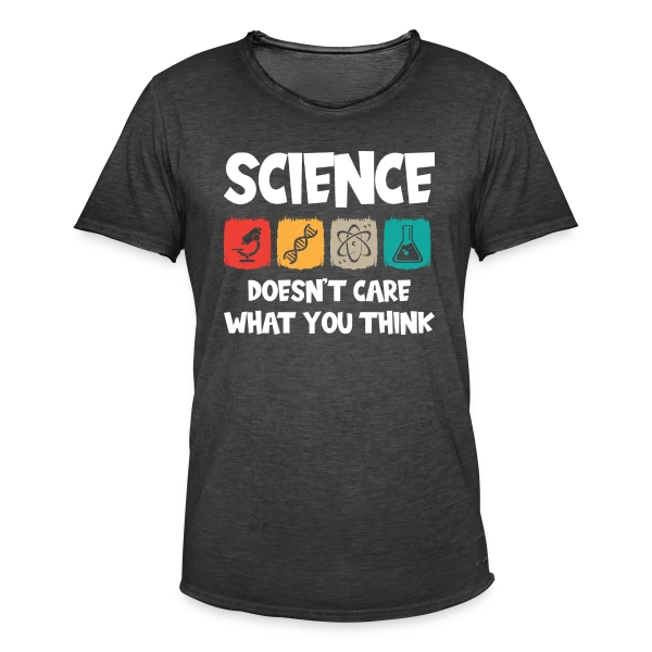 Science Contre Dogme | Humour Scientifique sur T-shirt vintage Homme