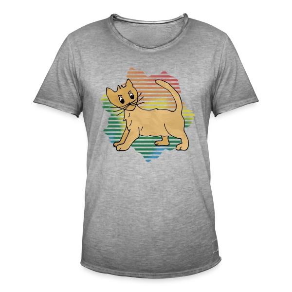 Mon Chat Adoré sur T-shirt vintage Homme