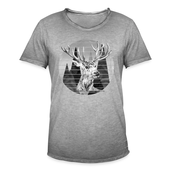 Cerf Majestueux sur T-shirt vintage Homme