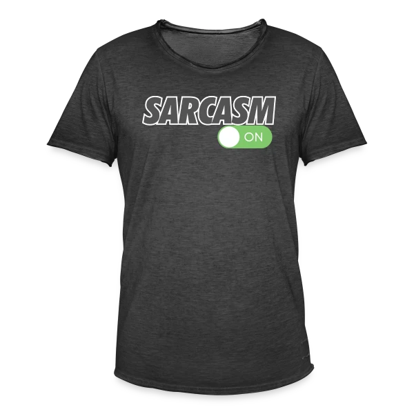 Sarcasme Activé sur T-shirt vintage Homme