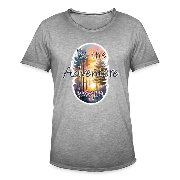 L'Aventure Commence Forêt sur T-shirt vintage Homme