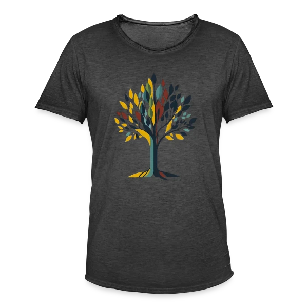 Arbre Style Mid-Century Modern sur T-shirt vintage Homme