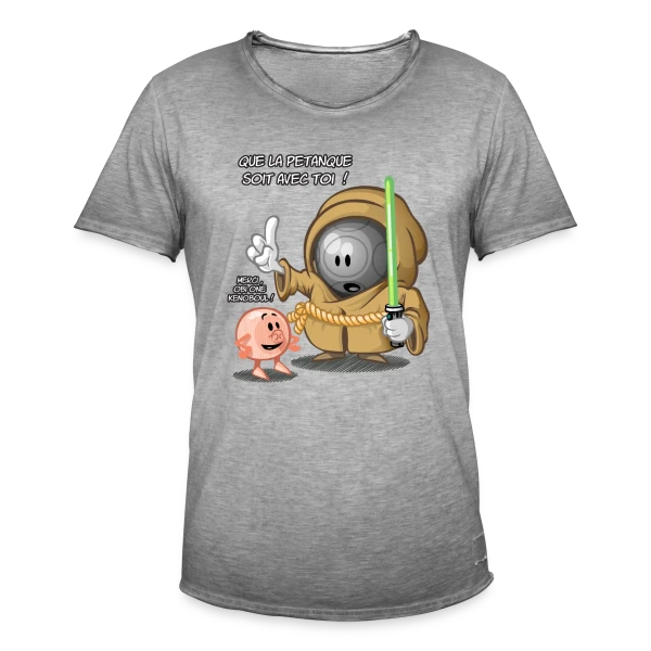 Que la pétanque soit avec toi ! sur T-shirt vintage Homme