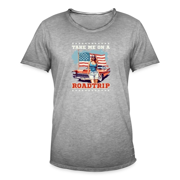 Roadtrip Américain Rétro sur T-shirt vintage Homme
