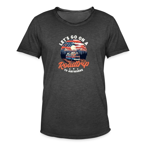 Van Hippie Aventure sur T-shirt vintage Homme