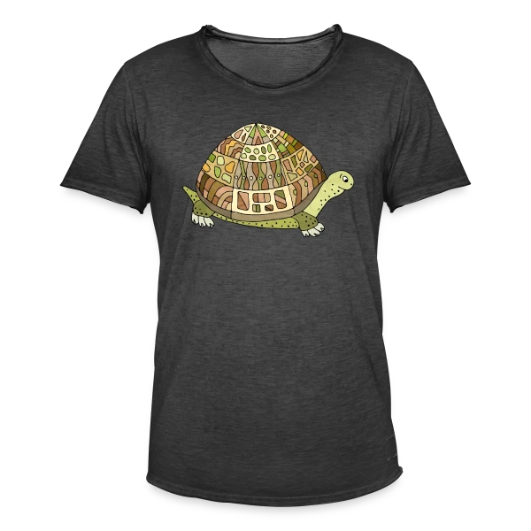 Tortue Mignonne sur T-shirt vintage Homme