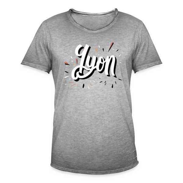 Lyon Dynamique Moderne sur T-shirt vintage Homme