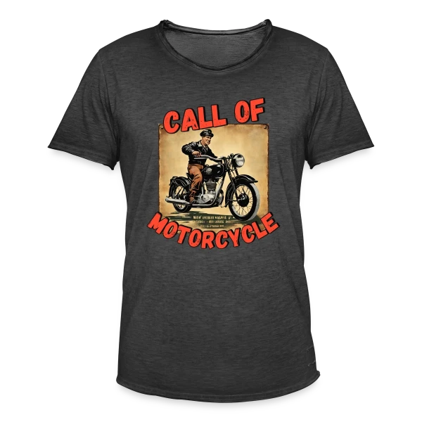 Appel de la Moto Rétro sur T-shirt vintage Homme