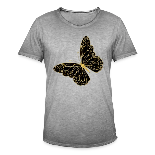 Papillon Élégant sur T-shirt vintage Homme