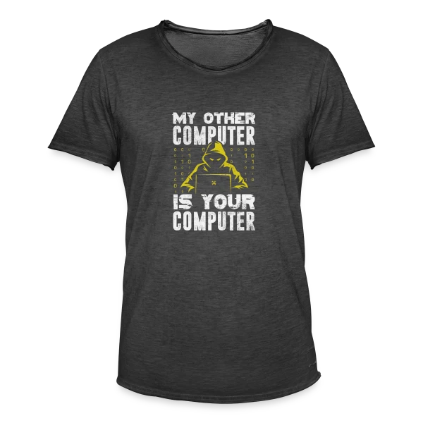 Hacker - Le Maître du Code sur T-shirt vintage Homme