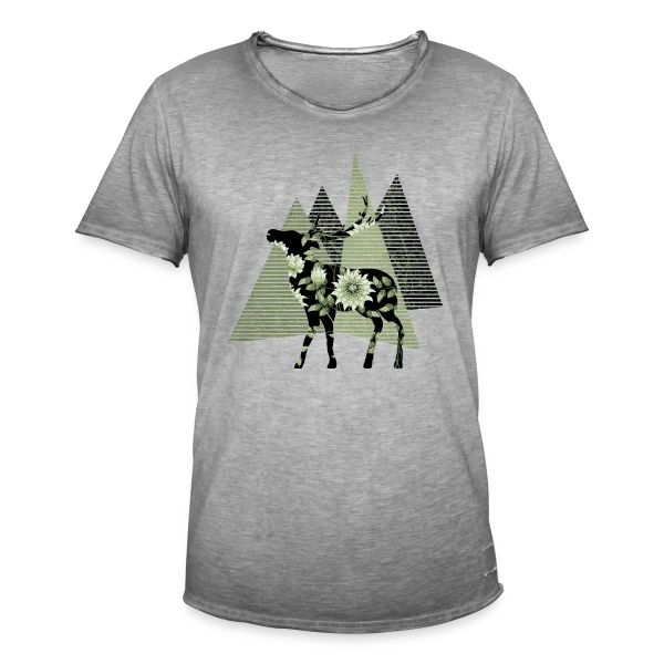 Cerf Majestueux sur T-shirt vintage Homme