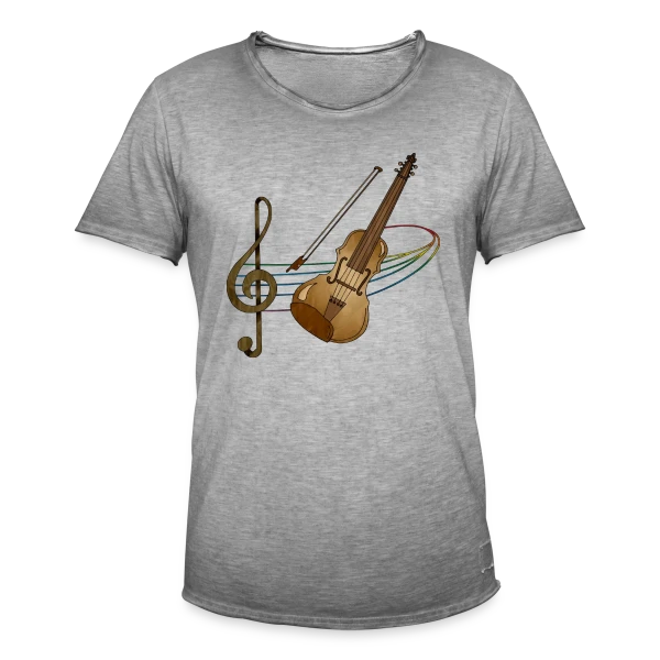 Maître Violon sur T-shirt vintage Homme