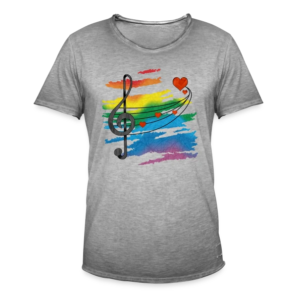 Mélodie Éternelle sur T-shirt vintage Homme