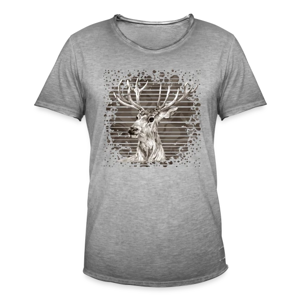 Esprit Cerf Majestueux sur T-shirt vintage Homme