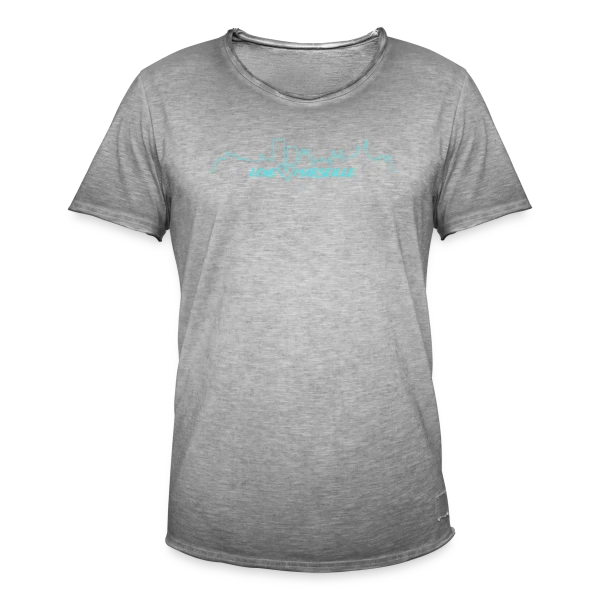 Skyline Marseille Amour sur T-shirt vintage Homme