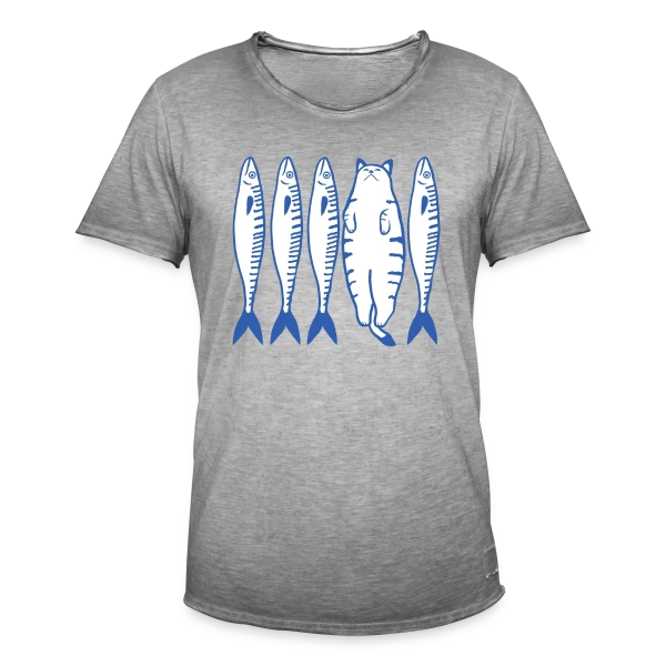 Chat Blanc et Compagnie sur T-shirt vintage Homme
