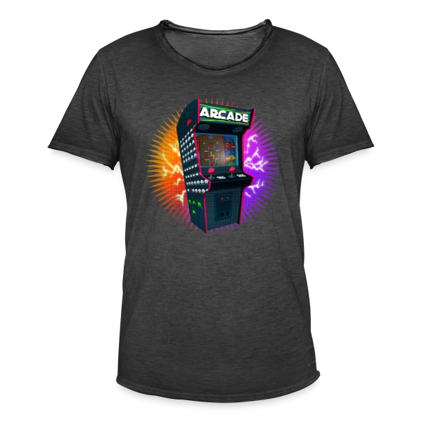 Gauntlet Pixel Art : T-shirt Arcade Rétro Gaming Emblématique sur T-shirt vintage Homme