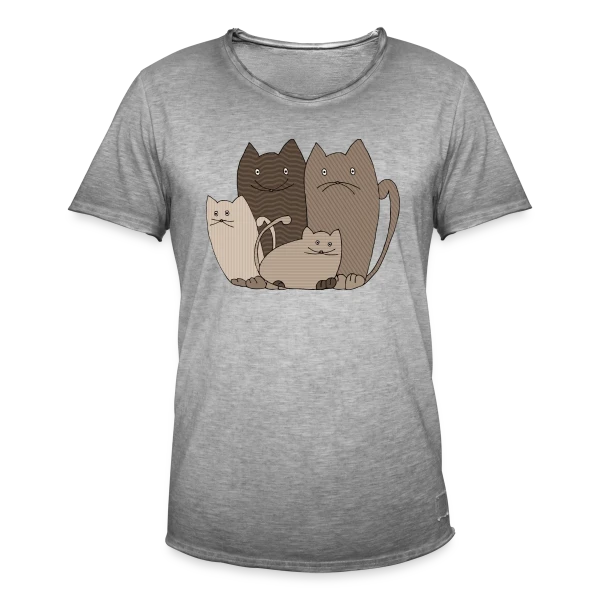 Le Chat Mignon sur T-shirt vintage Homme