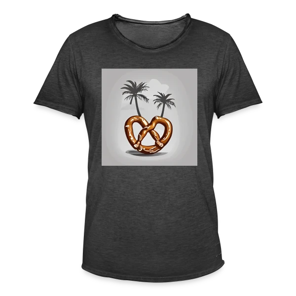 Bretzel tropical : L'Alsace en vacances sur T-shirt vintage Homme