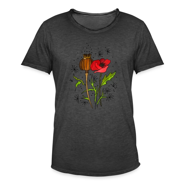 Éclat Floral sur T-shirt vintage Homme
