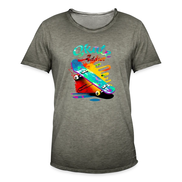 Skate Addict : Amoureux de la Planche sur T-shirt vintage Homme