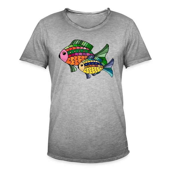 Passion Pêcheur sur T-shirt vintage Homme