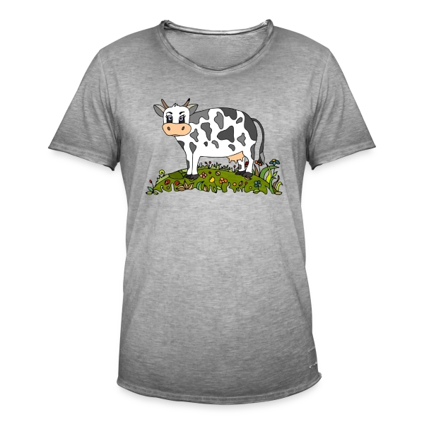La Vache Stylée sur T-shirt vintage Homme