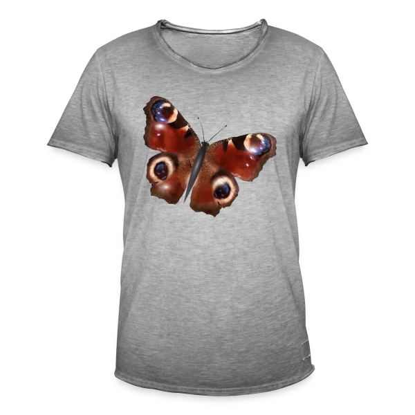 Élégance du Papillon Paon sur T-shirt vintage Homme