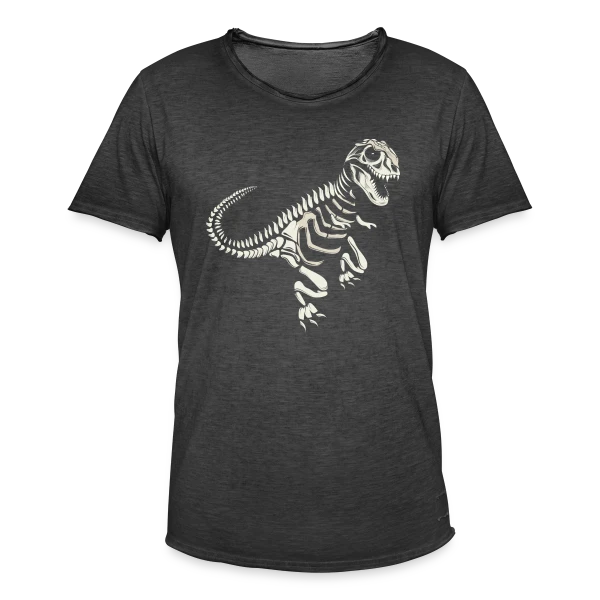 T-Rex Fossile : L'Esprit Préhistorique des Dinosaures sur T-shirt vintage Homme