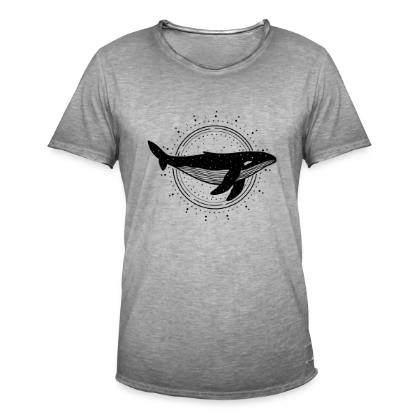 Esprit des Eaux : Baleine Protectrice sur T-shirt vintage Homme