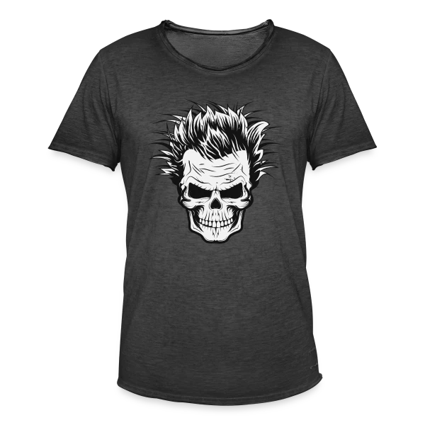 Crâne de Savant Fou sur T-shirt vintage Homme