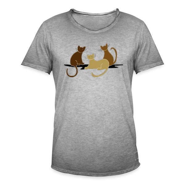 L'Amour des Chats sur T-shirt vintage Homme