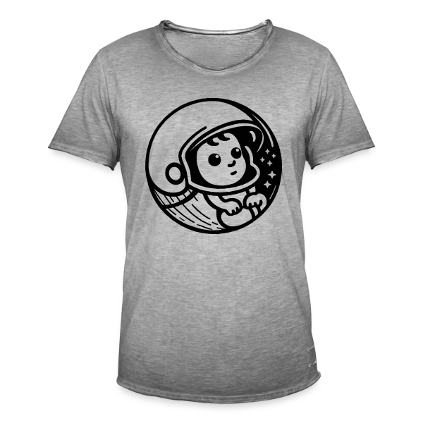 Bébé Casqué – Sécurité et Humour Enfant sur T-shirt vintage Homme
